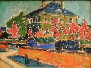 Ernst Ludwig Kirchner Villa in Dresden Germany oil painting artist